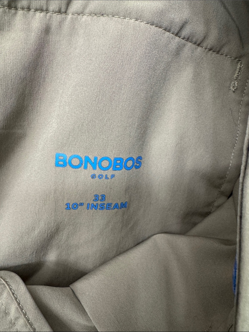 Bonobos Flat-Front Shorts in Khaki - Picture 2 of 3